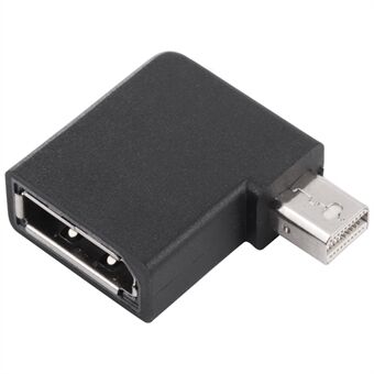 8K Mini DisplayPort Male to DisplayPort Female Elbow Adapter Converter