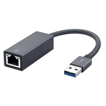 USB 3.0 Am til RJ45 Gigabit Ethernet-adapter støtter 10/100/1000 Mbps for MacBook / Nintendo Switch / stasjonære datamaskiner (0,2 m)