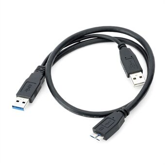 U3-029 USB 3.0 A hann til mikro B hann Y splitter adapterkabel for mobil HDD
