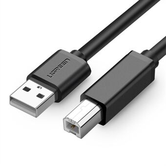 UGREEN 2m USB 2.0 utskriftskabel USB type A til B hann til hann skriver Datakabel for etikettskriver