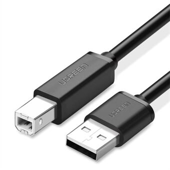 UGREEN 1m USB 2.0 Type A til Type B Skriverkabel Skanner Harddiskledning for Canon Epson HP Brother Zebra -etikettskriver