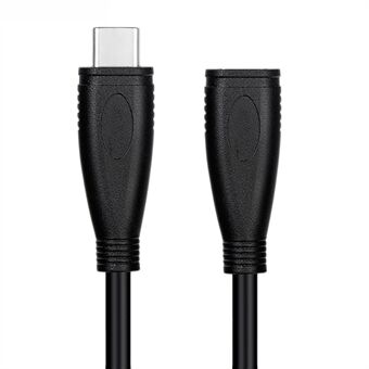 PQ105 0.2m USB3.1 Type-C Male to Female 10Gbps Data Cable 4K Projection Screen PD100W 5A Fast Charging Extension Cable