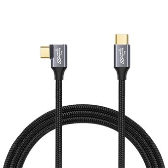 2m 100W PD USB-C QC4.0 4K Hurtigladekabel Data Videooverføring USB3.1 Gen2 10Gbps Thunderbolt 3-ledning for MacBook Air / iPad Pro 2020