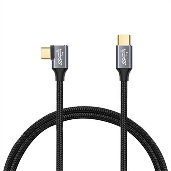 1m 100W PD USB-C QC4.0 4K-kabel USB3.1 Gen2 10Gbps Thunderbolt 3 Hurtigladende datavideooverføringsledning for MacBook Air / iPad Pro 2020