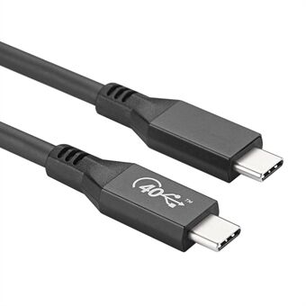 0,8m USB4 Thunderbolt 4 40Gbps 4K / 60Hz overføringskabel 100W 5A / 20V Type-C til Type-C PD hurtigladekabel for Macbook Pro