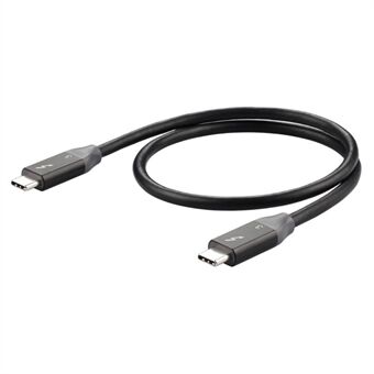 0,6 m USB-C til USB-C PD 100 W hurtigladeledning USB3.1 Thunderbolt 3 40 Gbps 4K videooverføringskabel for MacBook Pro/ iPad Pro