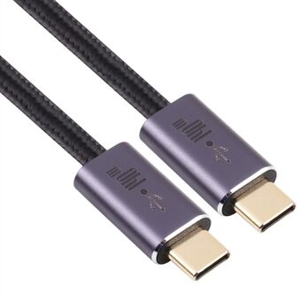 140W 2m Type-C hann til Type-C hannflettet datakabel USB 2.0 overføringshastighetskontakt kompatibel med Type-C-portenheter