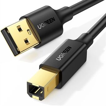 UGREEN 1m høyhastighets USB 2.0-skriverkabel for HP Canon Epson USB Type B hann til en hannledning
