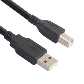 1,5M USB 2.0 Am-TO-BM skriverkabel Type-A til Type-B høyhastighets skriverledning kompatibel med HP