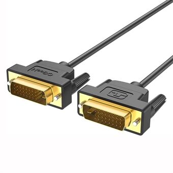 QGEEM QG-HD15 1m DVI til DVI-kabel hann til hann dual-link DVI-kabeladapterstøtte 2560x1600 / 60Hz Kompatibel med DVI-D (24 + 1)