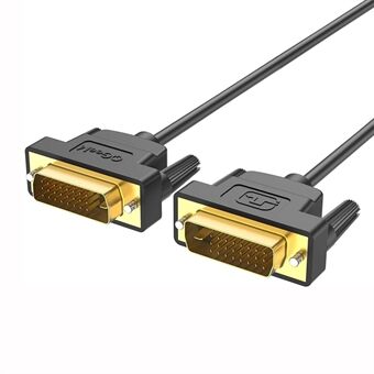QGEEM QG-HD15 1,8 m DVI hann til DVI hann kabeladapter Dual-Link ledningskonverter Støtte 2560x1600 / 60Hz Kompatibel med DVI-D (24 + 1)