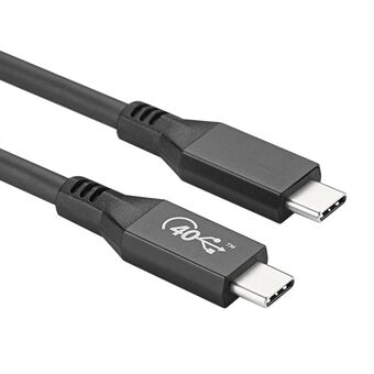 USB4-kabel USB-IF 40Gbps PD3.0 100W superlading USB-kabel Høyhastighets datasynkroniseringsledning kompatibel med Thunderbolt 3 (0,5m)