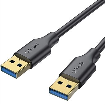 QGEEM QG-CVQ19 1m USB 3.0 hann til USB 3.0 hann 5Gpbs høyhastighets gullbelagt datakabel