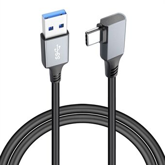 7m for Oculus Quest 2 VR Link-kabel USB 3.2 til 90-graders vinkel Type-C VR-hodesettledning Støtte 5 Gbps høyhastighets dataoverføring