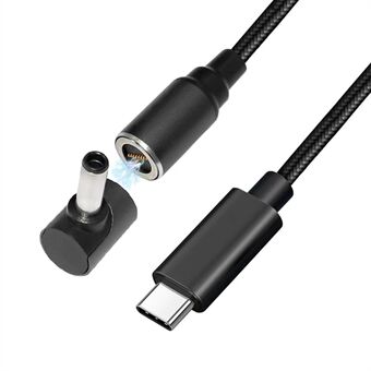 1,8 m for Dell Inspiron 11 13 14 15 100 W magnetisk hurtigladekabelkontakt USB C til 4,5x3,0 mm DC Power Jack Adapterkabel