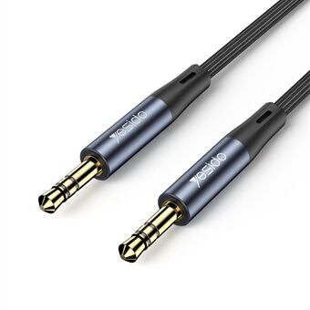 YESIDO YAU39 3,5 mm stereolydkabel forlengelsesledning 1 m lang AUX hann-til-hann-kabel for hodetelefoner Hjem / Bilstereosystem