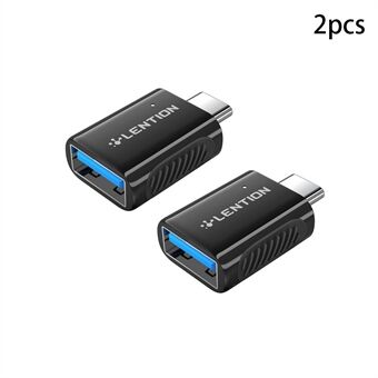 2 STK / pakke LENTION C3s USB-C til USB 3.0 Adapter Type-C Hann til USB Hunn OTG Converter