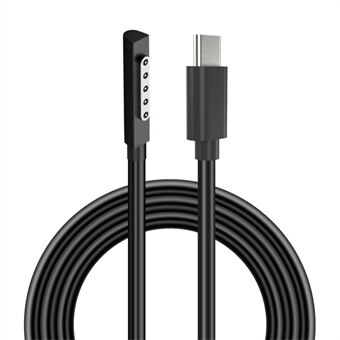 PD 65W hurtigladekabel for for Microsoft Surface RT / Surface Pro 1 2 , Magnetisk Type-C-kabel Strømforsyningsledning