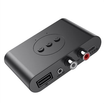 B21 Bluetooth 5.0 lydmottaker U-Disk RCA 3,5 mm AUX Jack Stereo musikkadapter