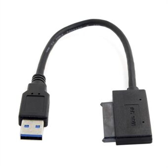 USB 3.0 til Micro SATA 7 + 9 16 Pins 1,8\'\' 90 graders vinklet harddiskdriver SSD-adapterkabel