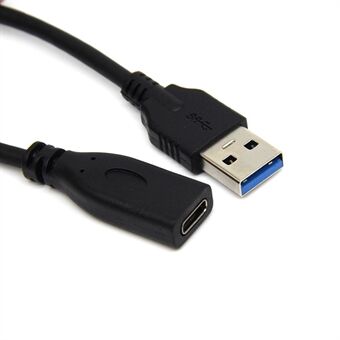 0,2 m Type-C hunn til USB 3.0 hanndata- og ladeforlengelseskabel for Macbook Chromebook Pixel