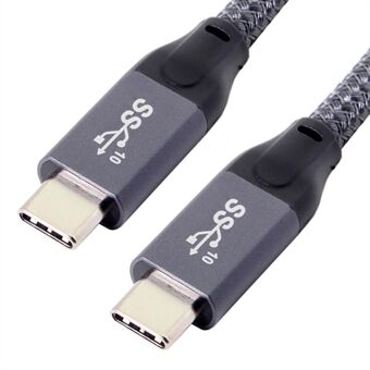 0,5 m USB C til USB C-kabel 3.1 Gen 2 10 Gbps Video Data Transfer Ladekabel med E-Marker