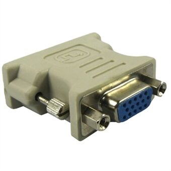 VGA 15-pins hunn til DVI 24 + 1 pins hannadapter