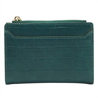 FFY FY23022-5 Kvinner teksturert PU-skinn lommebok Glidelås lommedesign kort Kontantoppbevaringspose