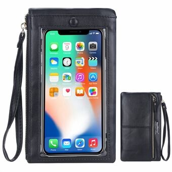 BAELLERRY N8562 Kvinner berøringsskjerm armbåndsveske PU-skinn Mobiltelefon lommebok Veske Clutchveske