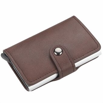 BAELLERRY K9122 Minimalistisk Pop Up-kortveske PU-skinn RFID-blokkerende kredittkortholder lommebok