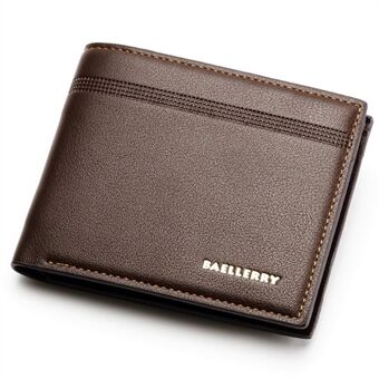 BAELLERRY DR003 Litchi Texture PU Skinn Kort lommebok Herre Visittkort Kontantoppbevaringspose