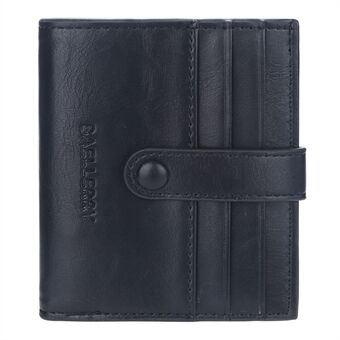 BAELLERRY K9170 Business Menn Hasp Design PU-skinn Bi-fold kort lommebok kortholder Kontantoppbevaringspose