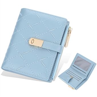 BAELLERRY N8628 PU-skinnbrodert kort lommebok, glidelåslomme Designkort, lommebok