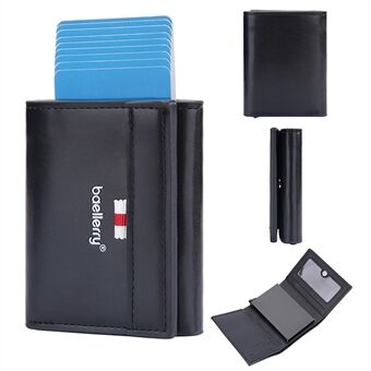 BAELLERRY D9212 RFID-blokkerende kredittkort-ID-kortholder Veske Enkel pop-up slank kortlommebok