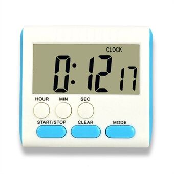 Magnetisk stor LCD digital kjøkkentimer med høy alarm opp- og nedklokke 24-timers kjøkkentimer