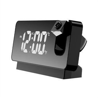 S282 multifunksjonell Creative LED-skjermvekkerklokke Elektronisk digital tid Temperaturkalender projeksjonsvekkerklokke (standardversjon)