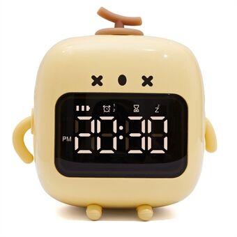 C3 Kid\'s Alarm Clock Digital Cute Bedside Clock Countdown Function Children\'s Sleep Trainer Snooze Traning Tool for Boys and Girls