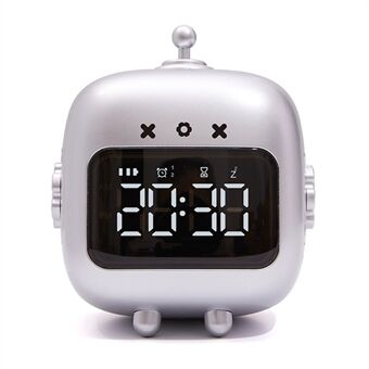 Alarm Clock Study Timer Digital Cute Kid\'s Bedside Clock Countdown Function Voice Controlled Wake Up Children\'s Sleep Trainer Snooze Time Setting Tool for Boys and Girls
