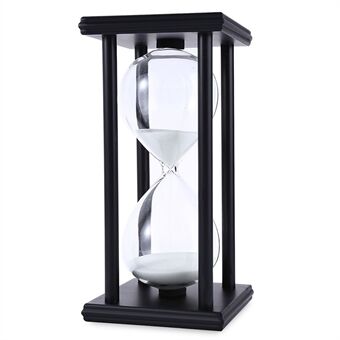 60 Minutters Timeglass Sand Timer Retro Home Decoration med 4 svarte trerammer