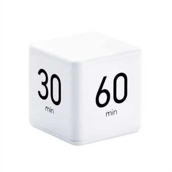 Cube Timer Læring Matlaging Trening Timer Alarmklokke, LCD-skjermvisningstid, 15/20/30/60 minutter Nedtellingspåminnelse