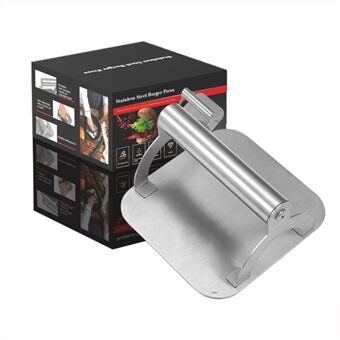 Rustfritt Steel Burger Press Non-Stick Grill Smasher med ergonomisk håndtak for å lage fettpressing (uten FDA-sertifisering)