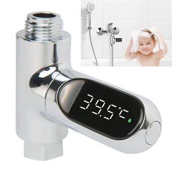 Kran dusjtermometer Babybad Vanntemperaturmonitor 360 grader Roter Fahrenheit/Celsius termometer