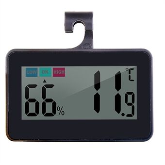 Mini digitalt innendørs termometer måler Nøyaktig temperaturfuktighetsmonitor med LCD-skjerm