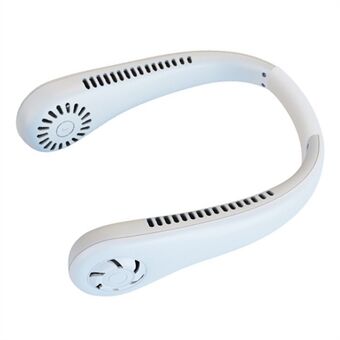 Lite støy nakkevifte USB oppladbar minikjølevifte 3 vindhastighets bærbar sommerkjøler