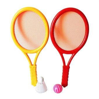 Barn Outdoor Sports Tennis Racket med Badminton Ball Set Kids Toy gave