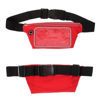 Vanntett løpebelte midjeveske Fitness treningsbelte med berøringsskjermdeksel for 6,5-tommers smarttelefon