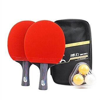 A11 Bordtennisracketer Set Ping Pong Bats with Balls Shakehand Grip / Long Handle