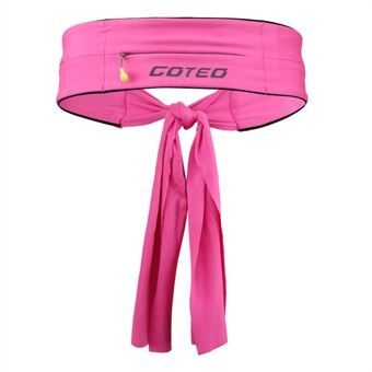 COTEO Reflekterende Sportsmidjeveske Milk Silke Strap Beltepose Multifunksjonell mobiltelefonnøkkelveske for løping