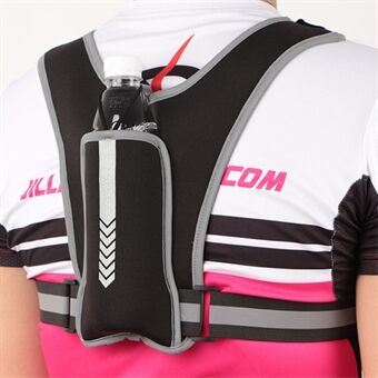 Reflekterende Vest Bag Fitness Vannflaske Mini Ryggsekk Outdoor Sport Mobiltelefon Brystveske for løping, fotturer
