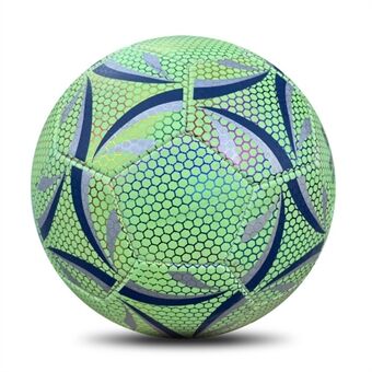 Nattglødende reflekterende fotball med nettinglomme Light Up-kamera Flash fotball for innendørs Outdoor